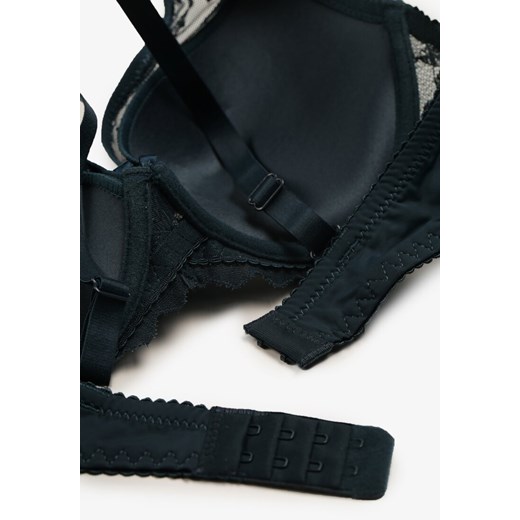 Ciemnozielony Usztywniany Biustonosz Full Cup z Subtelną Koronką Serumka Renee 85C wyprzedaż renee.pl