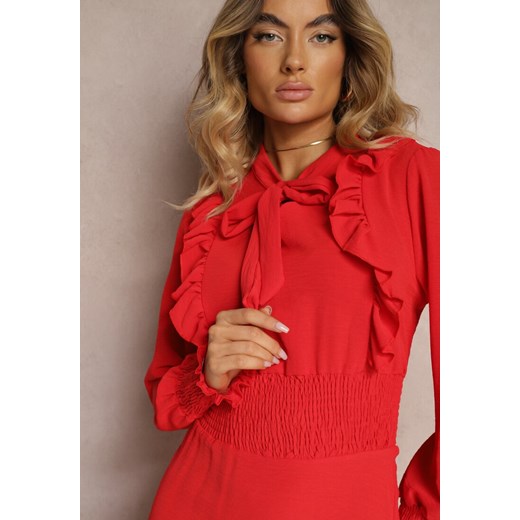 Sukienka Renee z długim rękawem rozkloszowana 