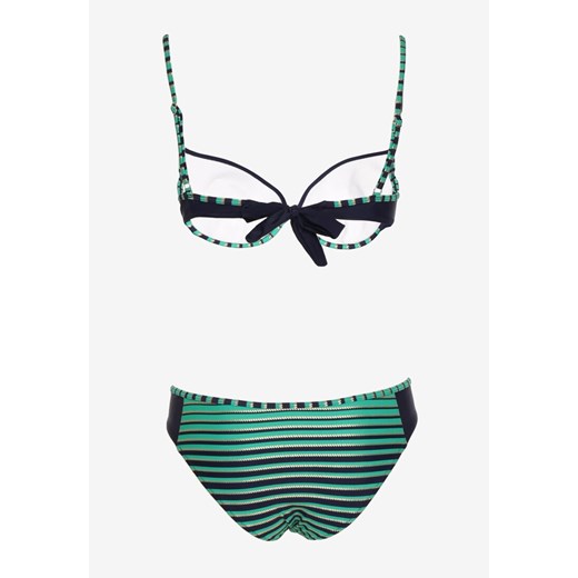 Zielone Bikini Dwuczęściowe w Paski Biustonosz i Figi Wialisa Renee 38 promocyjna cena renee.pl