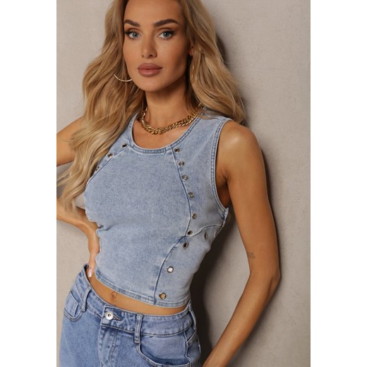 Bluzka damska niebieska Renee casualowa 