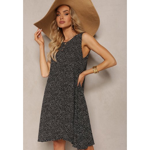 Sukienka Renee casual rozkloszowana w serek