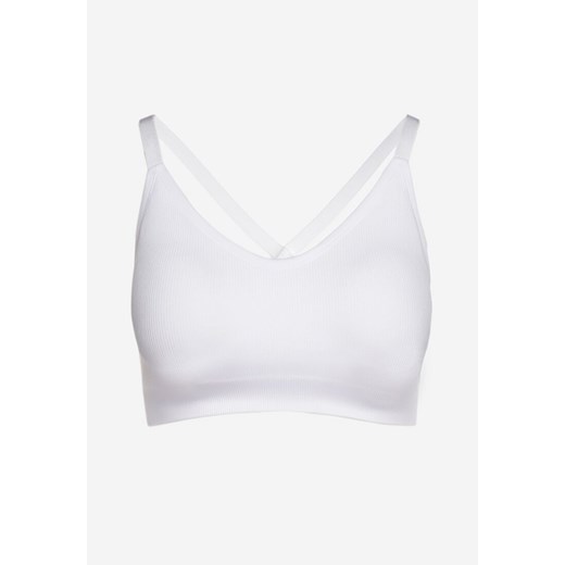 Biały Sportowy Biustonosz z Ramiączkami na Krzyż Goolia Renee L/XL okazja renee.pl
