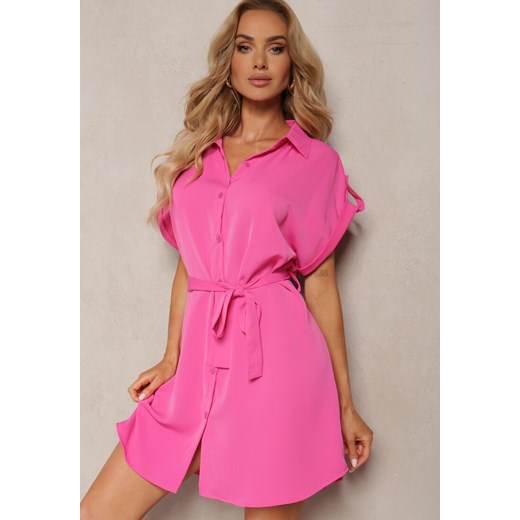 Sukienka Renee elegancka mini koszulowa na uczelnię 