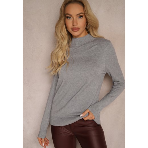 Sweter damski szary Renee jesienny