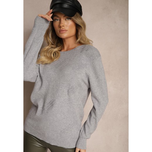 Sweter damski Renee z okrągłym dekoltem 