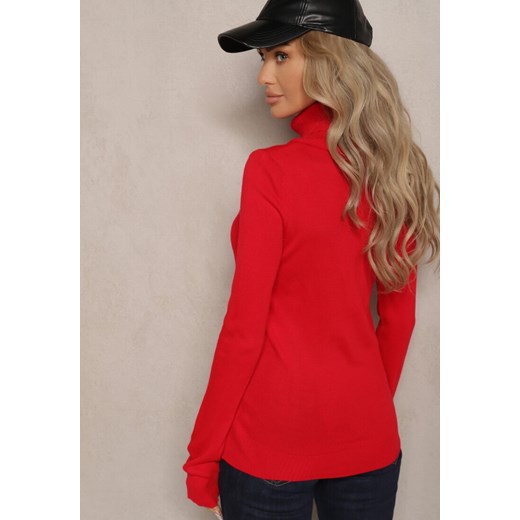 Czerwony Golf o Klasycznym Fasonie Portiana Renee M okazyjna cena renee.pl