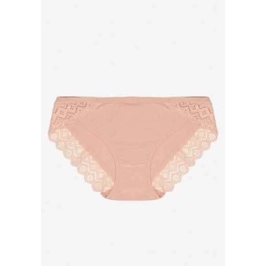 Różowe Majtki Figi z Bawełny z Koronką Mezirae Renee XL renee.pl promocyjna cena