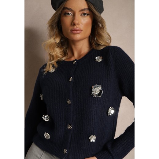 Sweter damski Renee na zimę z okrągłym dekoltem 