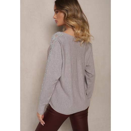 Sweter damski Renee z okrągłym dekoltem 