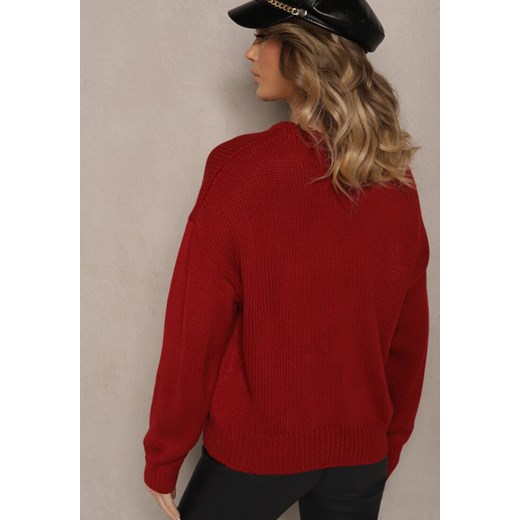 Sweter damski Renee z okrągłym dekoltem 