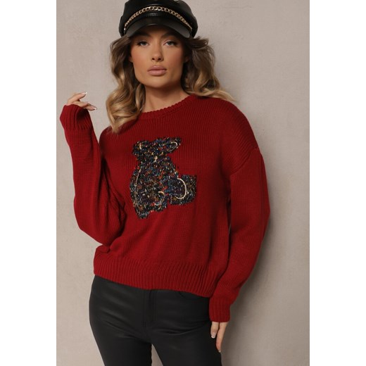 Sweter damski Renee z okrągłym dekoltem 