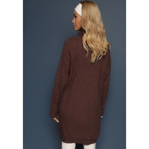 Brązowa Sukienka Milana Renee ONE SIZE promocyjna cena renee.pl
