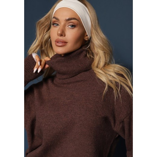 Brązowa Sukienka Milana Renee ONE SIZE wyprzedaż renee.pl