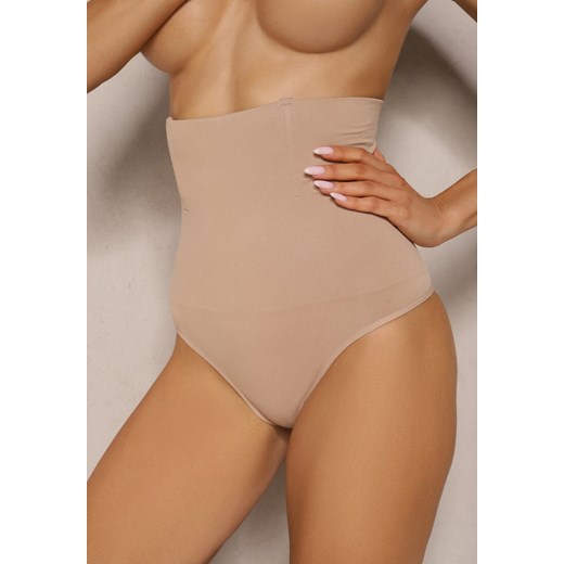 Beżowa Bielizna modelująca Majtki o Kroju Fig High Waist Tillara ze sklepu renee.pl w kategorii Bielizna wyszczuplająca - zdjęcie 179950641