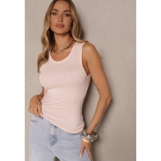 Bluzka damska Renee casual z okrągłym dekoltem