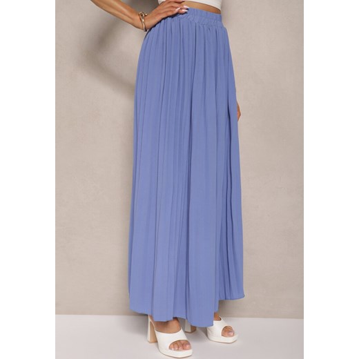 Spódnica niebieska Renee midi casual