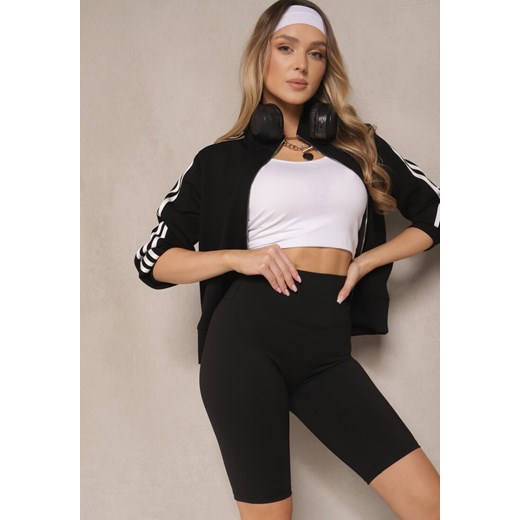 Czarne Szorty Kolarki High Waist Basalla ze sklepu renee.pl w kategorii Szorty - zdjęcie 179953983
