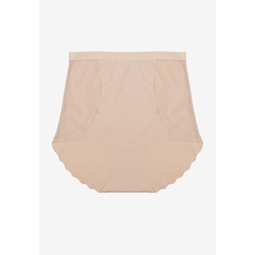 Beżowa Bezszwowa Bielizna modelująca Majtki High Waist Falawena Renee XXL promocja renee.pl