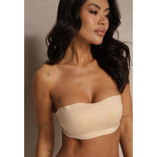 Beżowy Biustonosz Typu Balkonetka Bez Fiszbin Zenzedi ze sklepu renee.pl w kategorii Biustonosze - zdjęcie 179963902