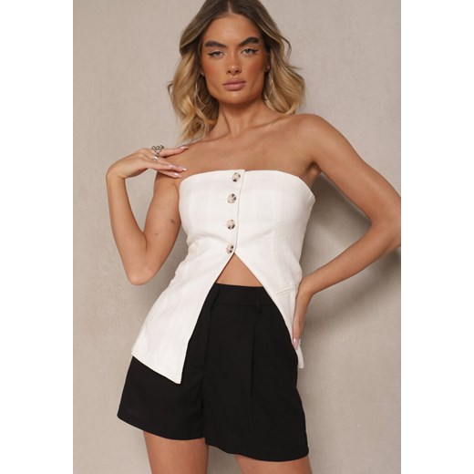 Czarne Szorty z Bawełną High Waist w Klasycznym Stylu Sefore ze sklepu renee.pl w kategorii Szorty - zdjęcie 179968691
