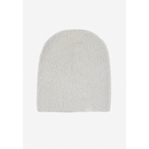 Szara Czapka Beanie Purnama ze sklepu born2be.pl w kategorii Czapki zimowe damskie - zdjęcie 179987022