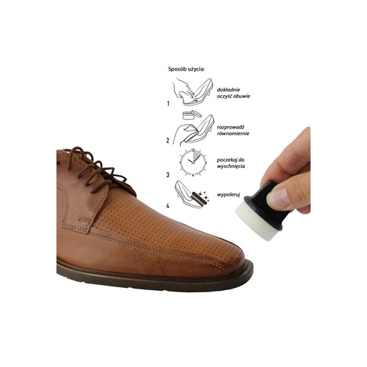 Biały Krem Pielęgnująco-Nabłyszczający do Obuwia Skórzanego z Gąbeczką 50 ml Unisize promocja born2be.pl