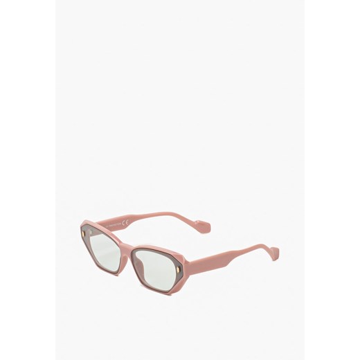 Różowe Prostokątne Okulary Przeciwsłoneczne Favordia ze sklepu born2be.pl w kategorii Okulary przeciwsłoneczne damskie - zdjęcie 180037522