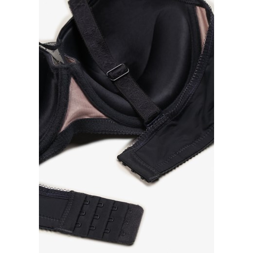 Szaro-Różowy Biustonosz z Efektem Push Up i Odpinanymi Ramiączkami Clarimonde 80D promocyjna cena born2be.pl