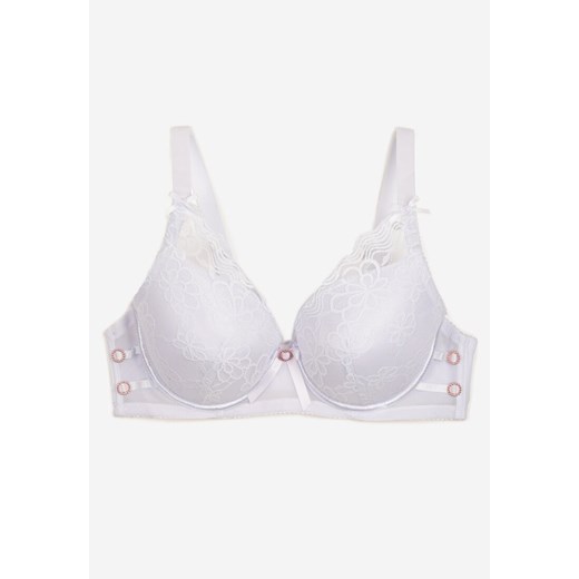 Biały Biustonosz z Usztywnionymi Miseczkami i Koronką Tinarria 85D born2be.pl promocja