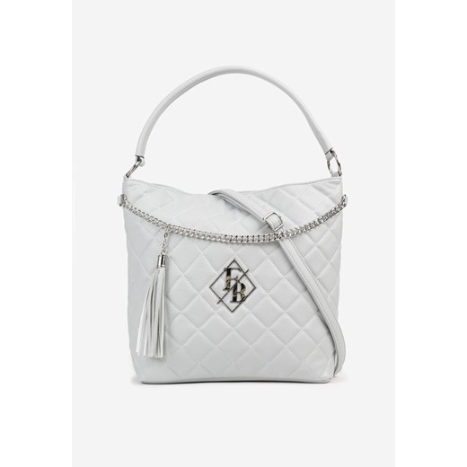 Niebieska Torebka Pikowana Shopper z Paskiem Lanelea ze sklepu born2be.pl w kategorii Torby Shopper bag - zdjęcie 180131074