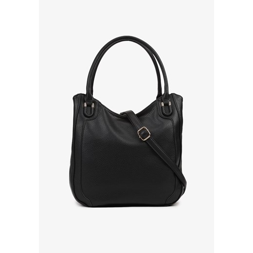 Czarna Torebka Shopperka Haliravia ze sklepu born2be.pl w kategorii Torby Shopper bag - zdjęcie 180144130
