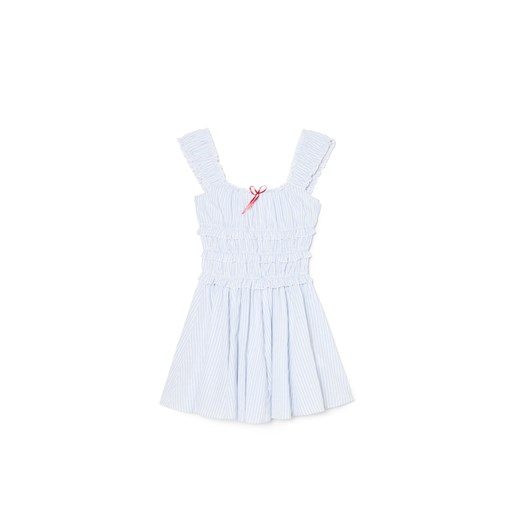 Cropp - Sukienka mini w retro stylu - błękitny ze sklepu Cropp w kategorii Sukienki - zdjęcie 180166530