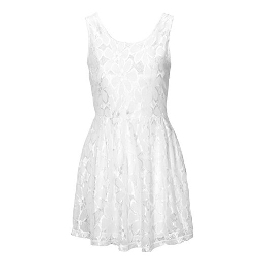 Sukienka Remember biały halens-pl szary sukienki koronkowe
