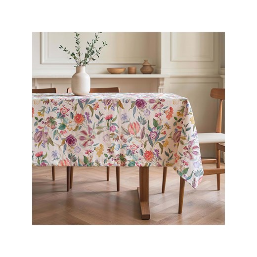 Mint Rugs Obrus &quot;Floral Lissi&quot; w kolorze kremowo-fioletowo-jasnoróżowym ze sklepu Limango Polska w kategorii Obrusy i bieżniki - zdjęcie 180173170