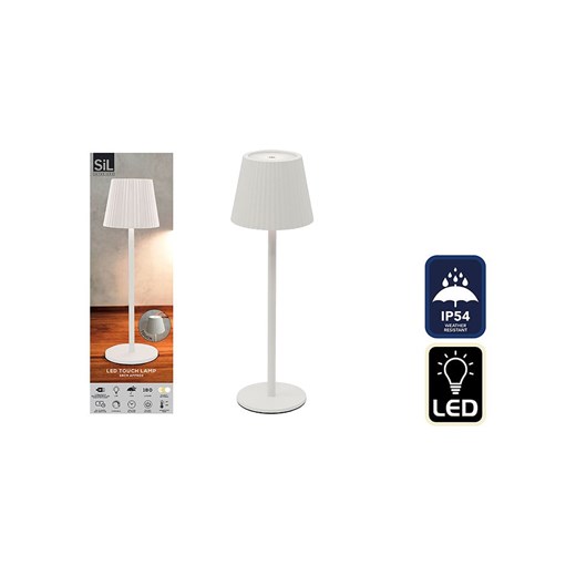 SiL Interiors Lampa stołowa LED w kolorze białym - wys. 36 x Ø 11 cm ze sklepu Limango Polska w kategorii Akcesoria do paznokci - zdjęcie 180173252