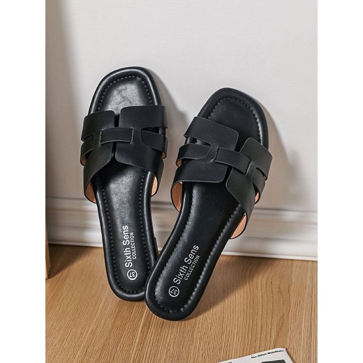 Sixth Sens Klapki w kolorze czarnym Sixth Sens 38 Limango Polska promocyjna cena