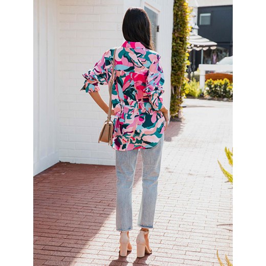 LA Angels Bluzka w kolorze jasnoróżowo-fioletowo-niebieskim La Angels M wyprzedaż Limango Polska