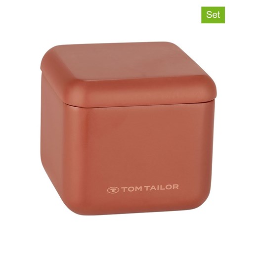 Tom Tailor Pojemniki (2 szt.) w kolorze czerwonym - 8,5 x 7,7 x 8,5 cm ze sklepu Limango Polska w kategorii Akcesoria i przechowywanie - zdjęcie 180173474