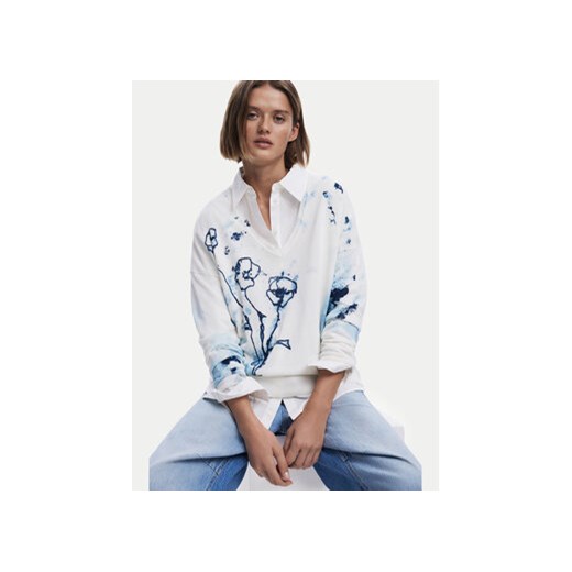 Sweter damski Desigual casualowy z nadrukami