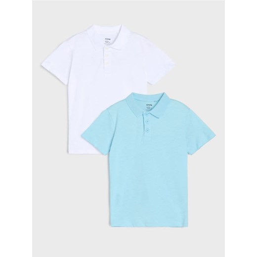 Sinsay - Koszulki polo 2 pack - biały ze sklepu Sinsay w kategorii T-shirty chłopięce - zdjęcie 180175854