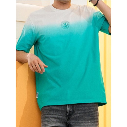 Sinsay - Koszulka z efektem ombre - niebieski ze sklepu Sinsay w kategorii T-shirty męskie - zdjęcie 180175874