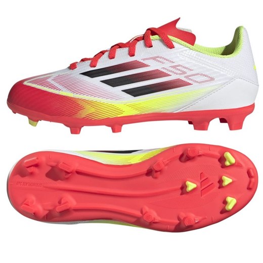 Buty adidas F50 League FG/MG IE3747 białe ze sklepu ButyModne.pl w kategorii Buty sportowe dziecięce - zdjęcie 180176220