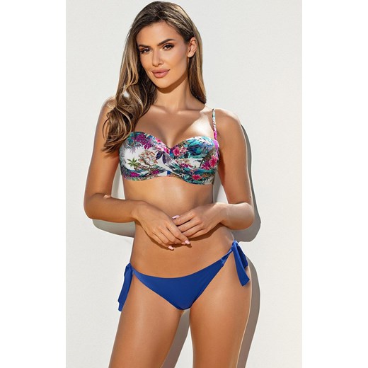 Dwuczęściowy strój kąpielowy Alice-32/W P19B, Kolor niebieski-wzór, Rozmiar 40, Etna ze sklepu Intymna w kategorii Stroje kąpielowe - zdjęcie 180177301
