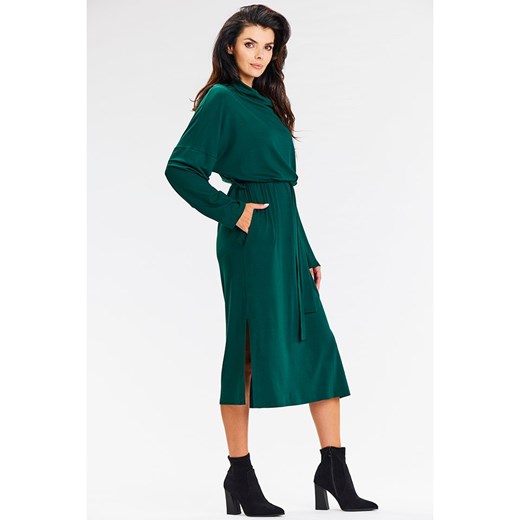Awama Sukienka w kolorze ciemnozielonym XL okazja Limango Polska