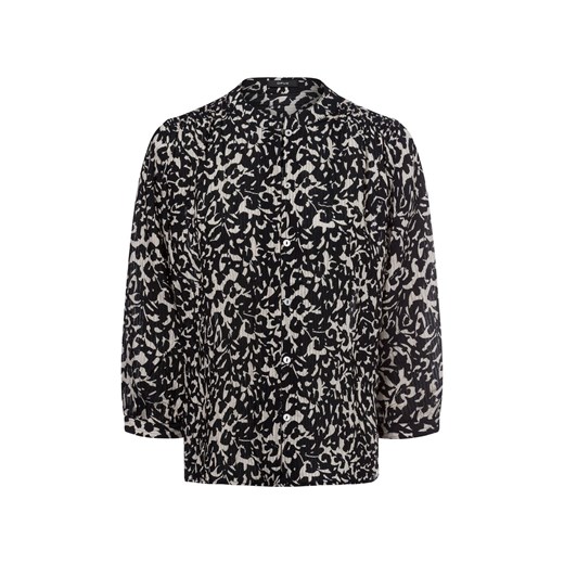 Opus Bluzka damska tunika - Famelia Kobiety wiskoza czarny wzorzysty ze sklepu vangraaf w kategorii Bluzki damskie - zdjęcie 180179580