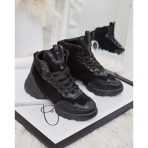Royalfashion Sportowe wysokie sneakersy damskie Bullaro ze sklepu royalfashion.pl w kategorii Buty sportowe damskie - zdjęcie 180180562