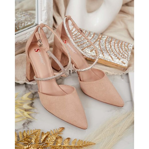 Royalfashion Damskie czółenka z cyrkoniami Briticca Royalfashion.pl 37 royalfashion.pl promocyjna cena