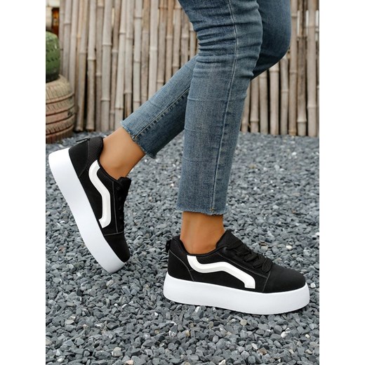 Royalfashion Sportowe sneakersy damskie na platformie Ensis ze sklepu royalfashion.pl w kategorii Buty sportowe damskie - zdjęcie 180181922