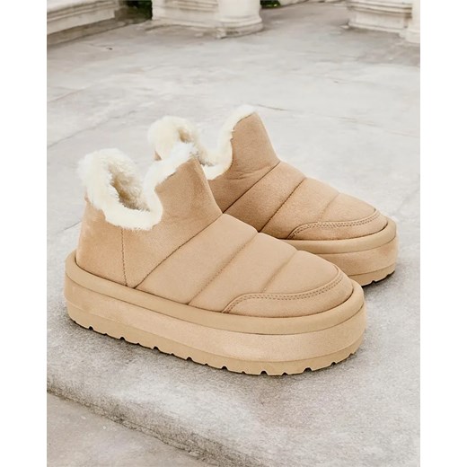 Royalfashion Krótkie buty a'la śniegowce damskie Zoeno ze sklepu royalfashion.pl w kategorii Śniegowce damskie - zdjęcie 180181981