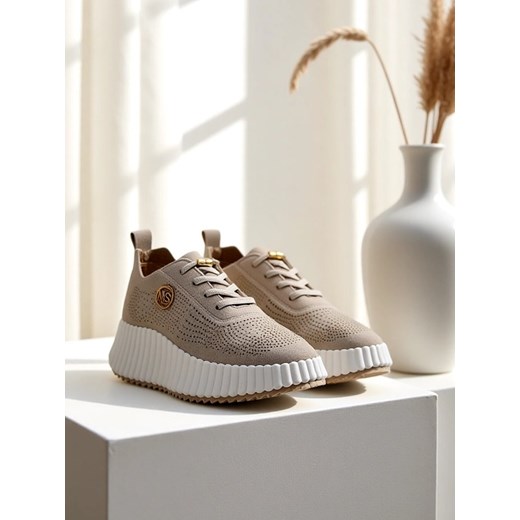 Royalfashion Sportowe sneakersy damskie ażurowe Tobin ze sklepu royalfashion.pl w kategorii Buty sportowe damskie - zdjęcie 180182204